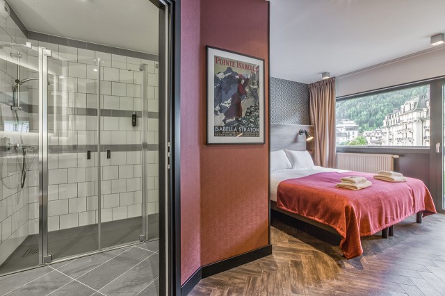 Chambre d'hôtel double / twin montagne Chamonix