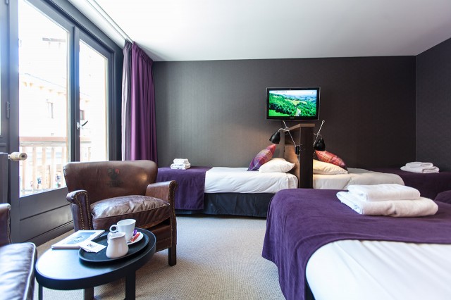 Quadruple hotel room Chamonix